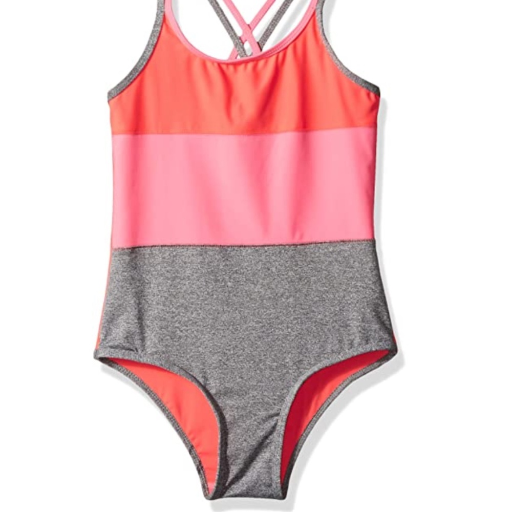 Big Chill Girls' Big One Piece Swimsuit SZ 7-8